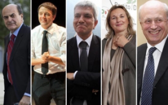 I cinque candidati alle primarie del centrosinistra